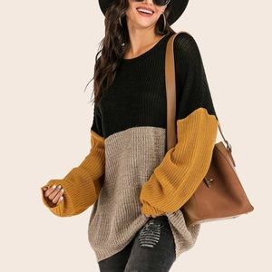 Colorblock sweater